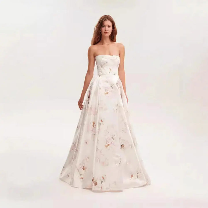 Strapless Floral Dress Clotheshomes™