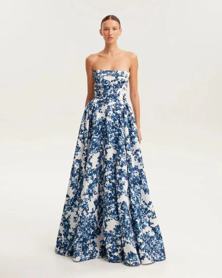 Strapless Floral Dress Clotheshomes™