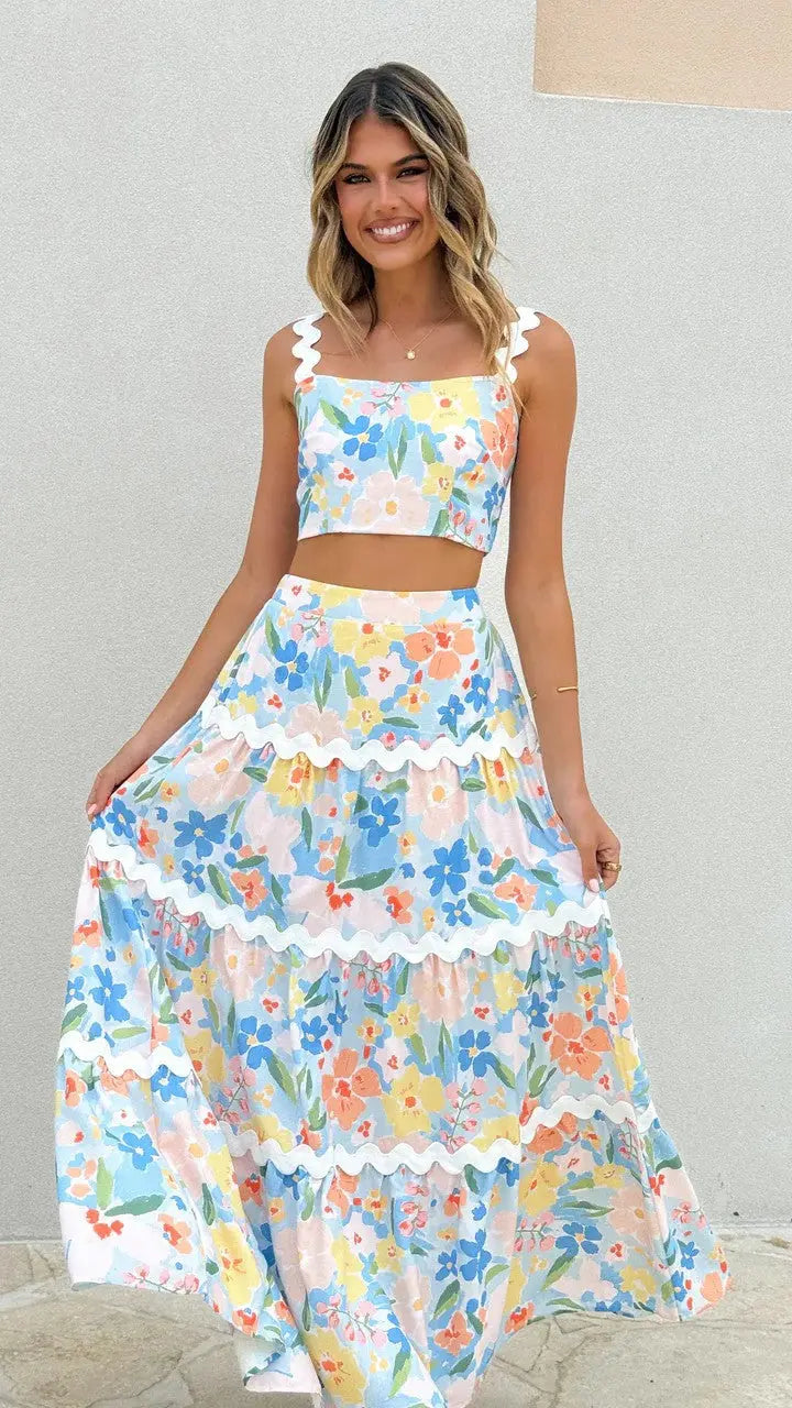 Two Piece Skirt and Top Set Clotheshomes™