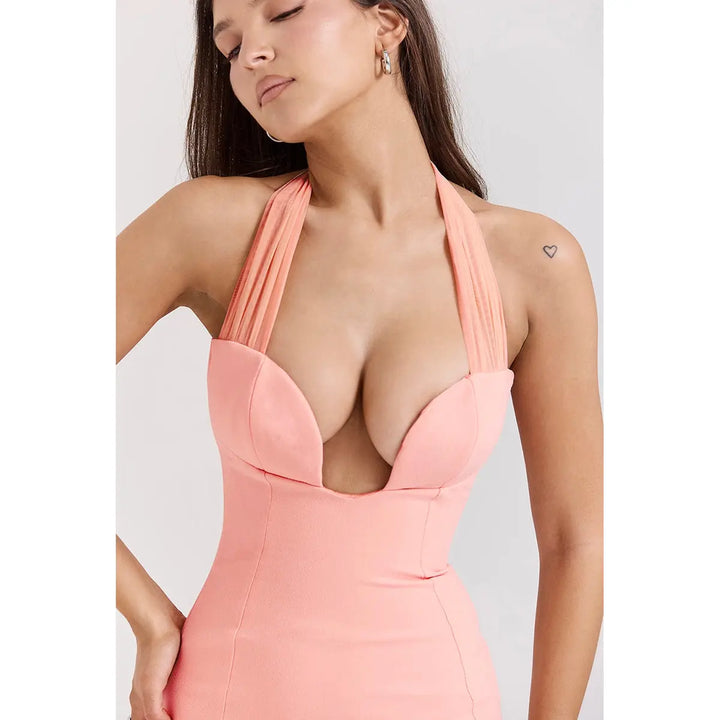 V neck halter dress Clotheshomes™