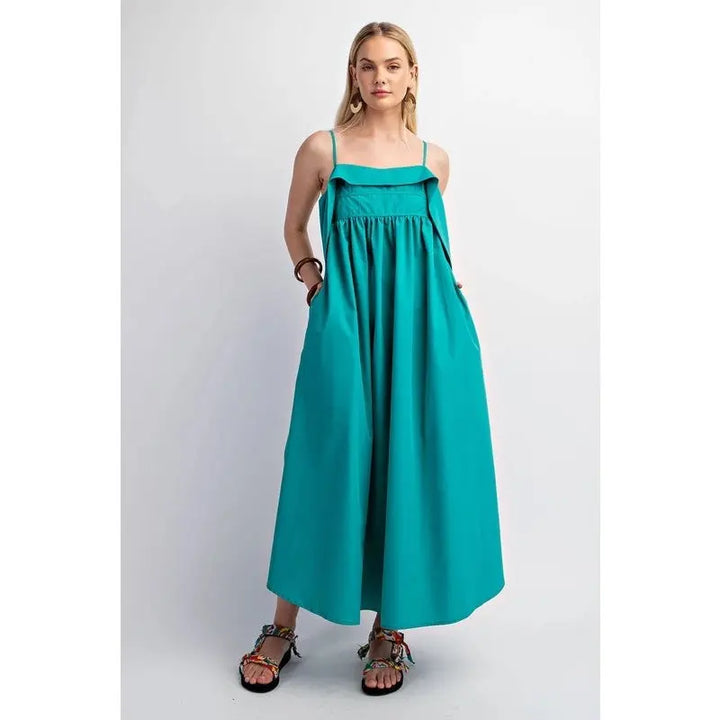 Vintage court style spaghetti strap maxi dress Clotheshomes™