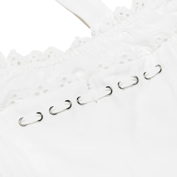 White Halter Midi Dress Clotheshomes™