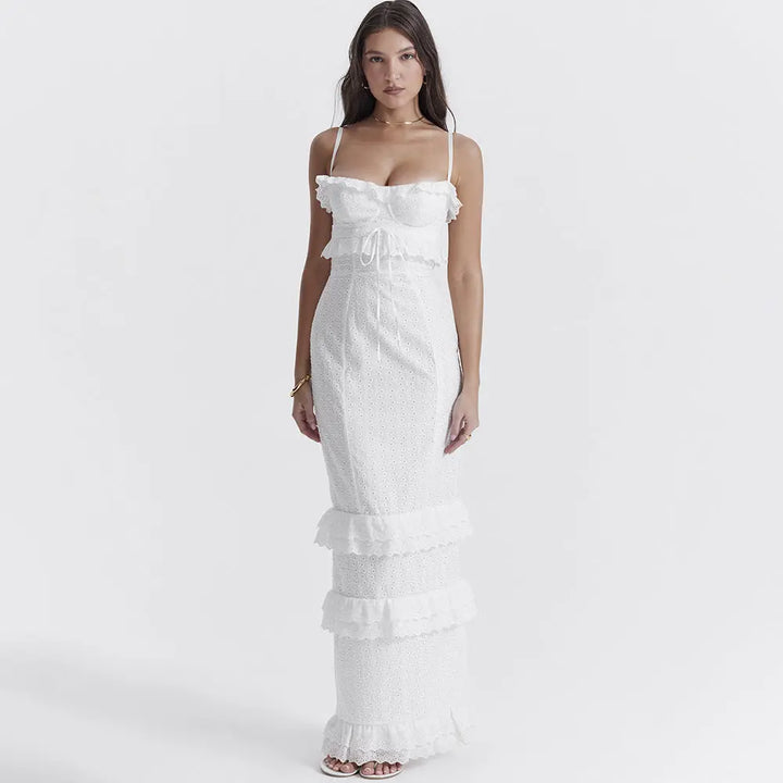 White lace slip dress Clotheshomes™