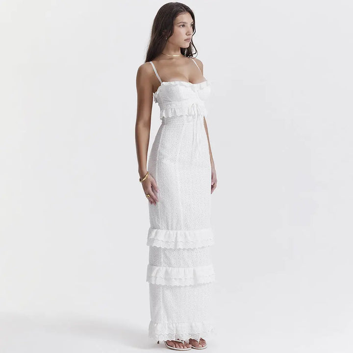 White lace slip dress Clotheshomes™